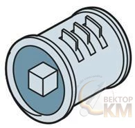 Цилиндр под квадратный ключ 7мм ABB 1STQ008120A0000