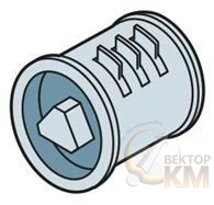 Цилиндр под треугольный ключ 6.4мм ABB 1STQ008119A0000