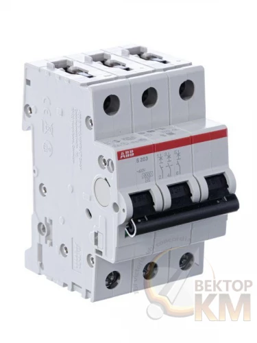 ABB  | Выключатель автоматический модульный 3п Z 4А 6кА S203 Z4  2CDS253001R0338