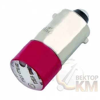 Лампа BA9s для NP2 красн. светодиод. матрица AC/DC 24В CHINT 576969