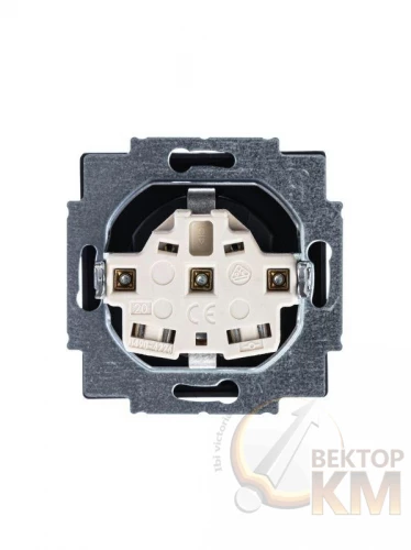 ABB  | Розетка 1-м СП Solo/future 16А IP20 250В Schuko с крышкой черн. бархат  2CKA002018A1495