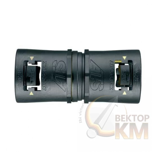 ABB  | Фитинг AT прямой нейлон/эластомер d21-13 AT21-13/A/U/BLY черн./желт. (уп.2шт)  7TCA296170R0863