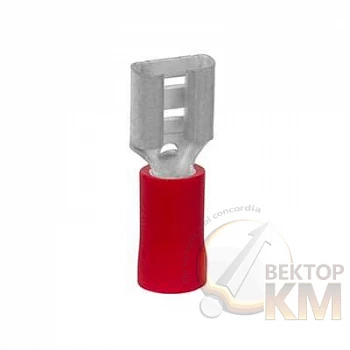 Наконечник кабельный 2FER1018P-D медь лужен./полипропилен втулка двойной красн. 2х1кв.мм 18мм (уп.500шт) ABB 7TCA301140R0368