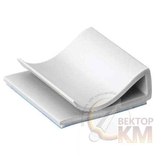 ABB  | Зажим кабельный UL 94 V-2; самокл.; ПВХ; 25.4х27; 5.8; сер. (уп.500шт)  7TAG009970R0029