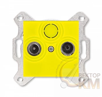 Розетка TV-R Levit оконечная желт. ABB 2CHH083503A6064