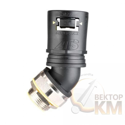 ABB  | Фитинг AT 45град. пласт.+метал d13 M16 черн./желт. (уп.10шт)  7TCA296170R0035