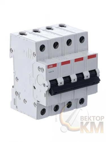 ABB  | Выключатель автоматический модульный 4п C 63А 4.5кА Basic M BMS414C63  2CDS644041R0634