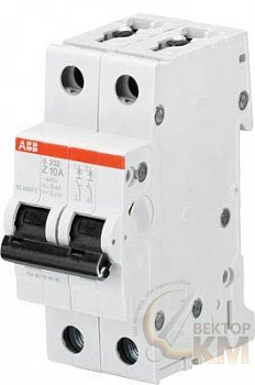 Выключатель автоматический модульный 2п K 63А 10кА S202M K63 ABB 2CDS272001R0607