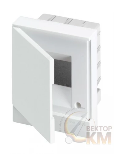 ABB  | Бокс в нишу Basic E 4М бел. непрозр. дверь (с клемм)  1SZR004002A1101