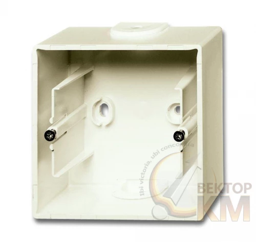 ABB  | Коробка для открытого монтажа 1 пост Basic 55 chalet-white  2CKA001799A0968