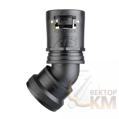 ABB  | Фитинг AT 45град. пласт.+алюм. d28 U144 черн. (уп.10шт)  7TCA296170R0473