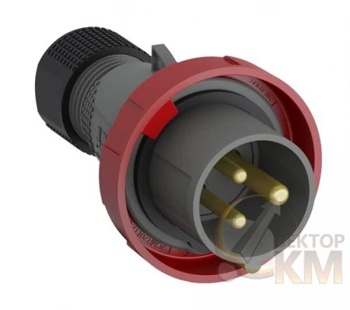 ABB  | Вилка кабельная Easy&Safe 216EP9W 16А 2P+E IP67 9ч  2CMA101073R1000