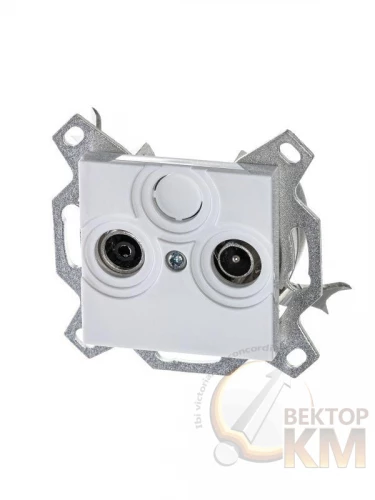 ABB  | Розетка TV-R Levit проходная 7дБ бел.  2CHH083607A6003