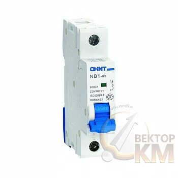 Выключатель автоматический модульный 1п B 3А 6кА NB1-63 (R) CHINT 179606