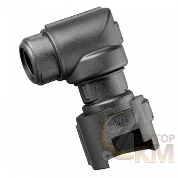 Разъем Deutsch CI нейлон 6 d8мм угол 90 4 вывода CI08-90-DT4 черн. (уп.500шт) ABB 7TCA298010R0173