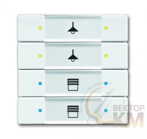 ABB  | Сенсор 4/8-кл. 6127/02-84-500 многофункц. альп. бел.  2CKA006117A0235