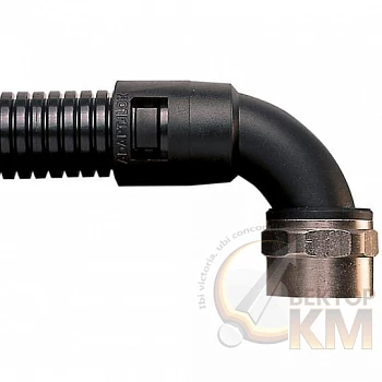 Фитинг AL 90град. поворот. пласт.+метал d42 PG36 черн. (уп.2шт) ABB 7TCA296000R1139