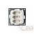 Розетка 3-м СП 2.5А IP20 250В без заземл. бел. ABB 2TKA000974G1