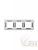 Рамка Levit 3п кофе макиато/бел. ABB 2CHH015030A6018 ABB | Рамка Levit 3п кофе макиато/бел. 2CHH015030A6018