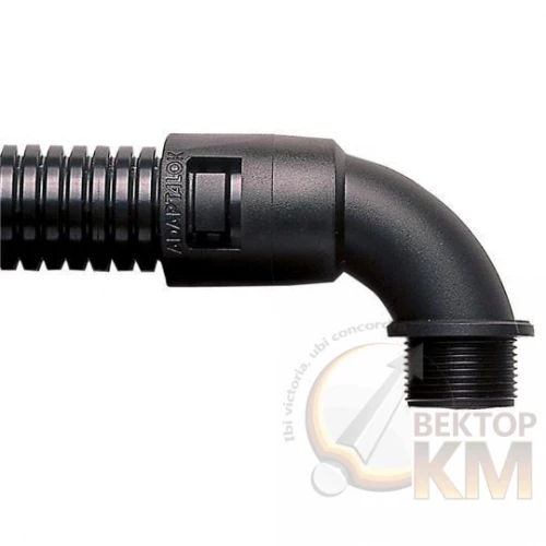 ABB  | Фитинг Adaptalok AL 90град. нейлон PG7 d10 AL10/PG7/C90/GR сер. (уп.10шт)  7TCA296000R0150