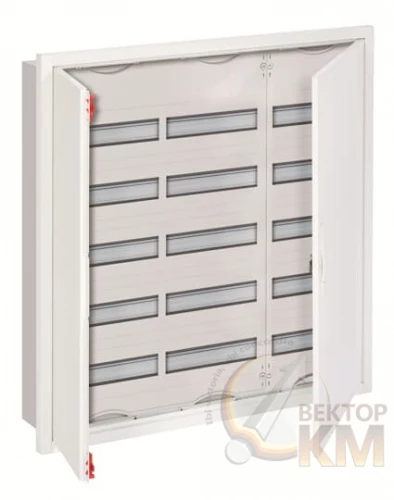 2CPX030107R9999 ABB | Щит распределительный в нишу U53 до 160А 3ряда/5реек (корпус, сальники, шины "земля" и  