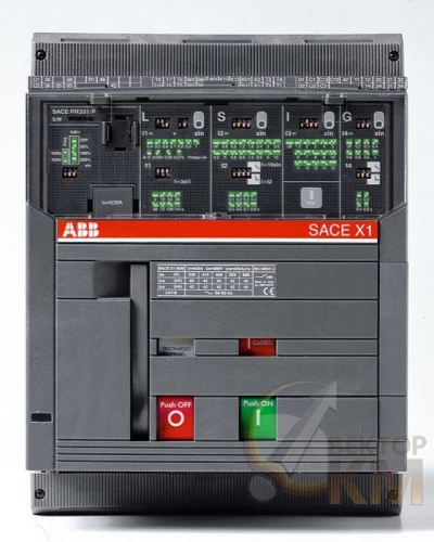 ABB  | Выключатель автоматический 3п X1N 630 PR332/P LSIG In=630А 3p W MP выкатн.  1SDA062196R1