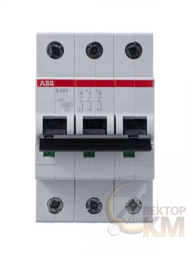 ABB  | Выключатель автоматический модульный 3п Z 4А 6кА S203 Z4  2CDS253001R0338