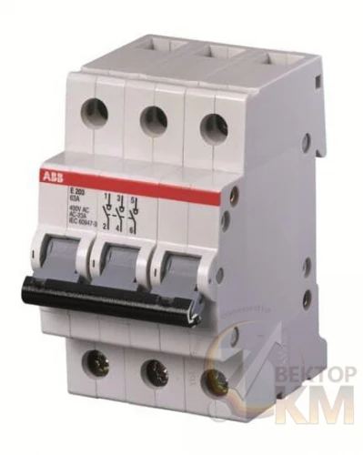 ABB  | Рубильник 3п E203g 100А рычаг сер.  2CDE283001R1100