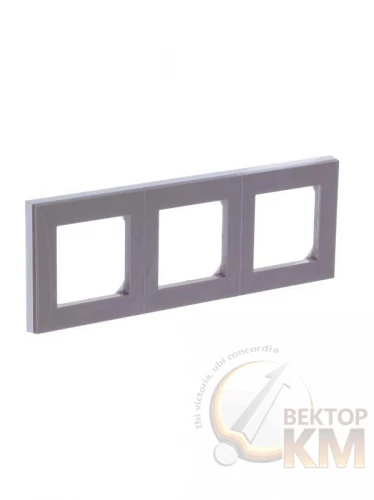 ABB  | Рамка Levit 3п кофе макиато/бел.  2CHH015030A6018