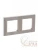 ABB  | Рамка Levit 2п кофе макиато/бел.  2CHH015020A6018