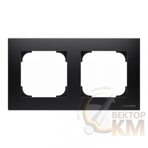 ABB  | Рамка 2-м Sky черн. бархат  2CLA857200A1501