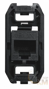 Разъем телекоммуникац. 8 конт. 6 кат. UTP тип RJ45 ABB 2CLA201860A1001