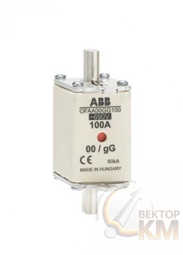 ABB  | Предохранитель OFAA00GG80 80А тип gG размер 00 до 690В  1SCA022700R9440