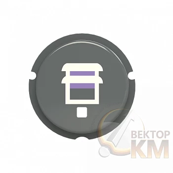 Кнопка "Жалюзи" SBB-N2GR free@home Zenit сер. ABB 2CLA202620N1402