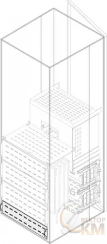 ABB  | Перегородка верт. задн. H=100мм W=600мм  1STQ001999B0000