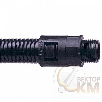 Фитинг AL прямой пласт. d10 M12 черн. (уп.10шт) ABB 7TCA296000R0134