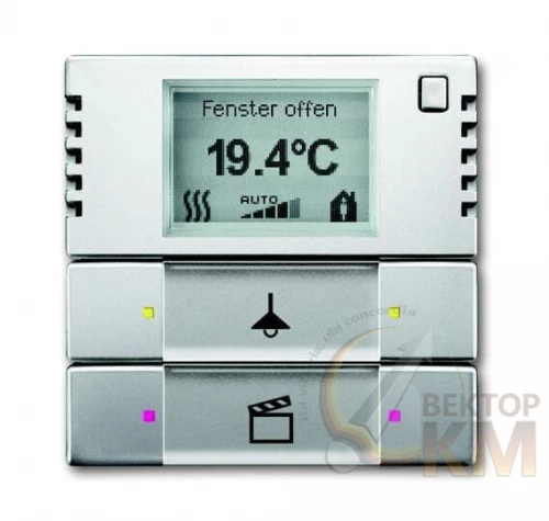 ABB  | Терморегулятор 6128/28-866-500 KNX с дисплеем и сенсором 2/4-клавишный нерж. сталь  2CKA006134A0335