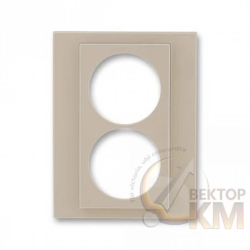 Панель сменная 2-м Levit с заземл. на розетку кофе макиато ABB 2CHH132223A8018