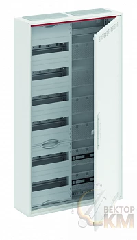 Шкаф 72М навесной с медиапанелями IP30 950х550х160 с расстоянием между DIN-рейками 125мм и самозажимными клеммами N/PE и дверью с вент. отверстиями CA26VML ABB 2CPX052213R9999