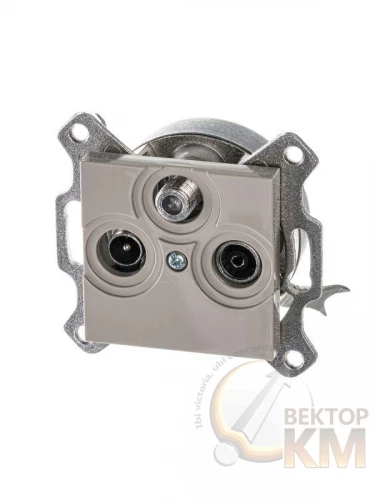 ABB  | Розетка TV-R-SAT Levit единственная кофе макиато  2CHH083303A6018