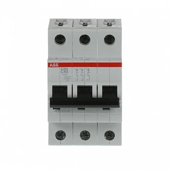 Выключатель автоматический модульный 3п C 40А 6кА S203 C40 ABB 2CDS253001R0404