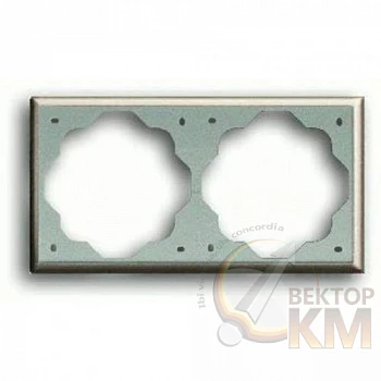 Рамка 2-м Impuls шампань метал ABB 2CKA001754A2528