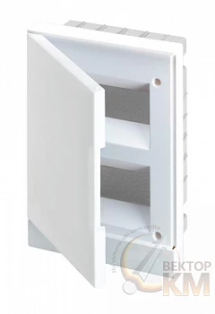 Бокс в нишу Basic E 16М бел. непрозр. дверь (с клемм) ABB 1SZR004002A1105