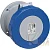 Розетка панельная 2125RU4W 125А 2P+E 4ч с прямым унифицир. фланцем IP67 ABB 2CMA167132R1000