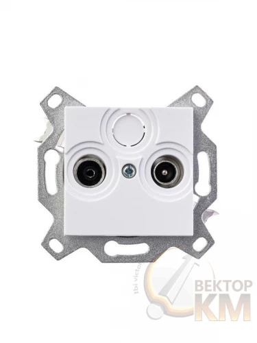 ABB  | Розетка TV-R Levit проходная 7дБ бел.  2CHH083607A6003