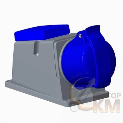 ABB  | Адаптер CUE316-9+R/UJP розетка 3P+E 16А + Schuko 10/16А 250В IP44  2CMA178363R1000