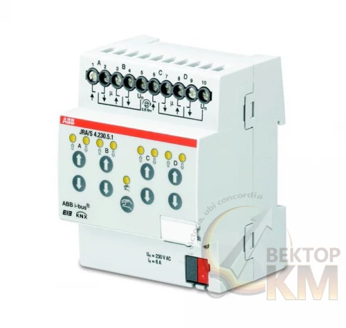 ABB  | Активатор жалюзи 4-кан. с ручным упр. контроль положения 230В JRA/S 4.230.5.1  2CDG110125R0011
