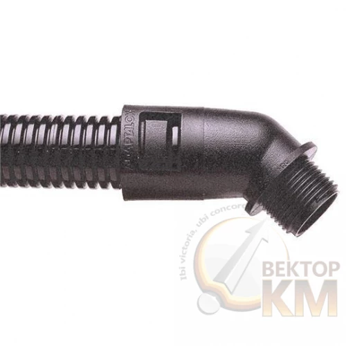 ABB  | Фитинг AL 45град. пласт. d13 M16 черн. (уп.10шт)  7TCA296000R0184