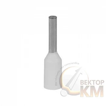 Наконечник кабельный FER0510P-D медь лужен./полипропилен втулка прозр. 0.5кв.мм 10мм (уп.500шт) ABB 7TCA301140R0236