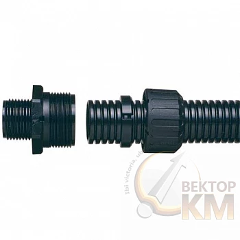 Фитинг AR прямой пласт. d54 M50 черн. (уп.2шт) ABB 7TCA296000R1475